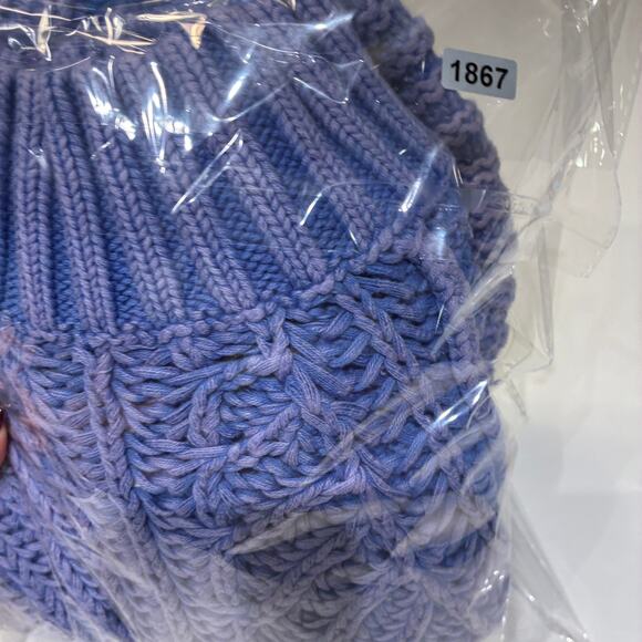 Free People Blue Sweetheart Sweater Sz XS - Picture 9 of 9